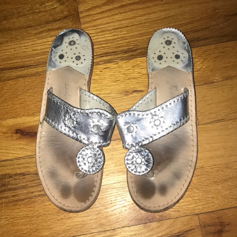 Jack Rodger silver sandals